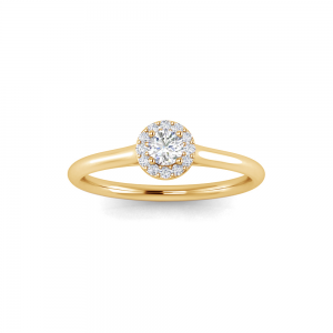 .18 Ctw Diamond Halo Promise Ring