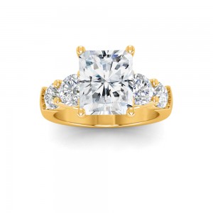 2 Ct Radiant Lab Diamond & 1.60 Ctw Lab Diamond Legacy 5-Stone Engagement Ring