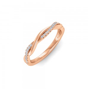 .11 Ctw Diamond Twisted Vine Wedding Ring