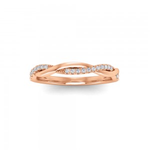 .11 Ctw Diamond Twisted Vine Wedding Ring