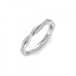 .11 Ctw Diamond Twisted Vine Wedding Ring