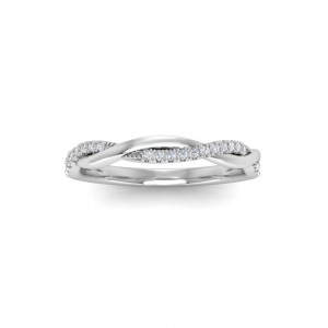 .11 Ctw Diamond Twisted Vine Wedding Ring