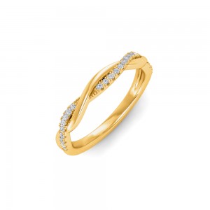 .11 Ctw Diamond Twisted Vine Wedding Ring