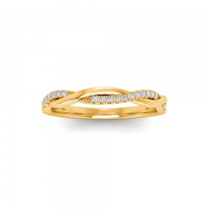 .11 Ctw Diamond Twisted Vine Wedding Ring