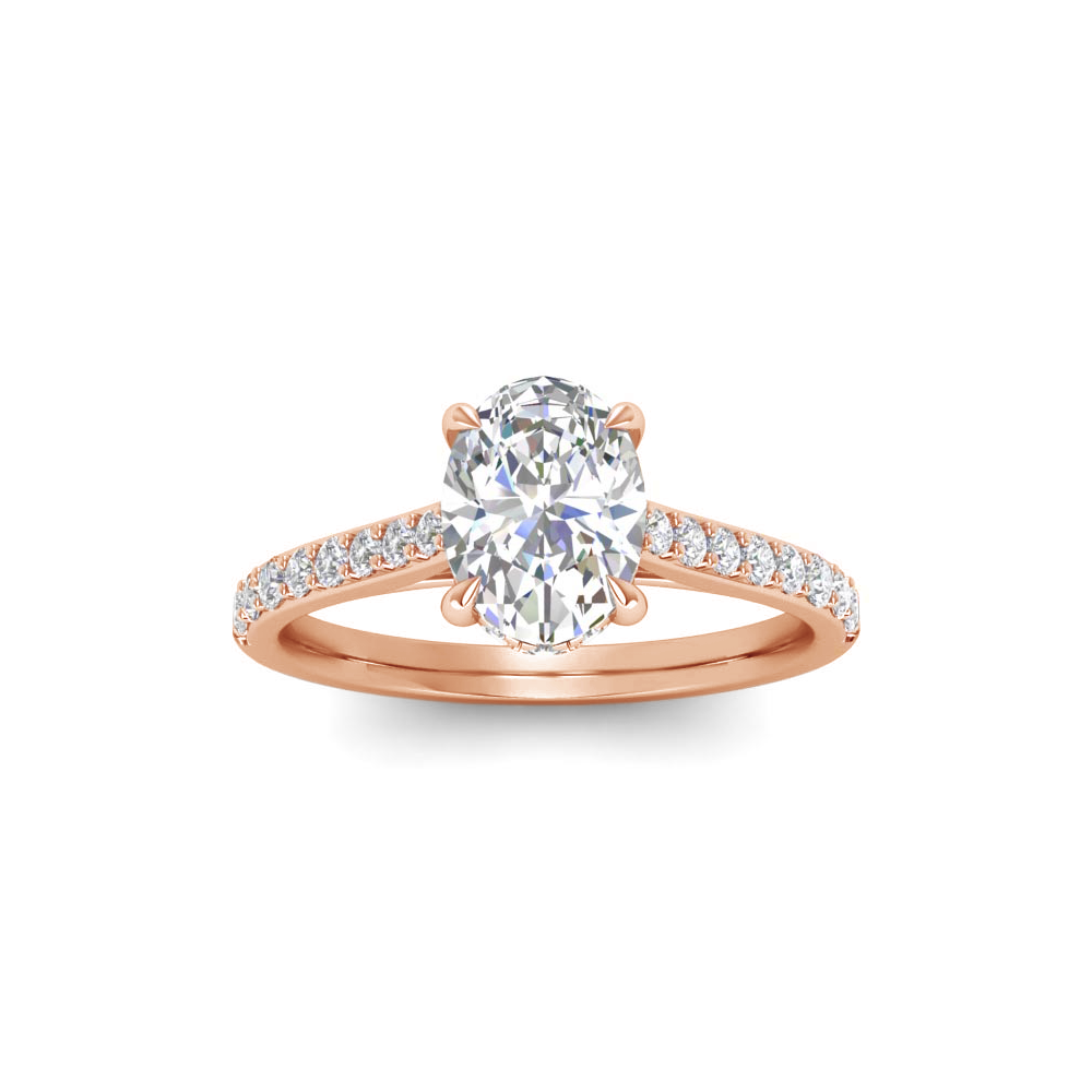 Timeless Pav Engagement Ring Setting