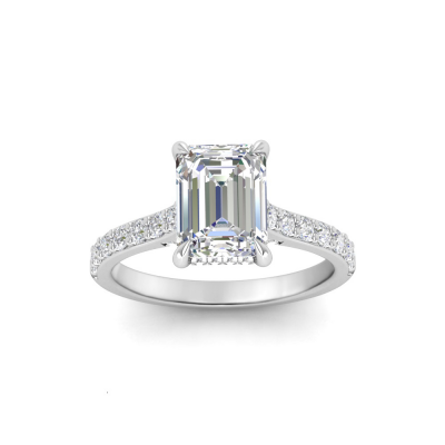 Gala Hidden Halo Engagement Ring Setting