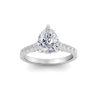 Gala Hidden Halo Engagement Ring Setting