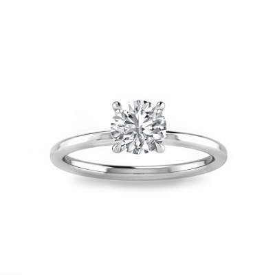 Secret Halo Solitaire Ring Setting