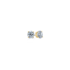 1 Ctw Round CZ Gold Stud Earrings