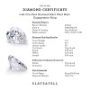 1.40 Ctw Pear Diamond East West Halo Engagement Ring
