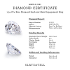 1.34 Ctw Pear Diamond Sunburst Halo Engagement Ring