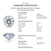 1.32 Ctw Round Diamond Flora Vintage Halo Engagement Ring