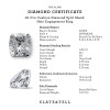 .61 Ctw Cushion Diamond Split Shank Halo Engagement Ring