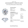 .75 Ct Round Moissanite Solitaire Engagement Ring