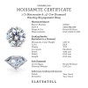 1 Ct Moissanite & .47 Ctw Diamond Nesting Engagement Ring