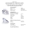 1 Ct Pear Moissanite & .40 Ctw Diamond East West Halo Engagement Ring