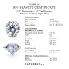 .75 Ct Moissanite & .25 Ctw Diamond Embrace Solitaire Open Ring