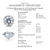 1 Ct Moissanite & .40 Ctw Diamond Cherish Three Stone Engagement Ring