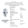 .50 Ct Marquise Moissanite & .12 Ctw Diamond Halo Engagement Ring