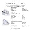 .75 Ct Pear Moissanite & .25 ctw Diamond Teardrop Half Halo Engagement Ring