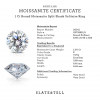 1 Ct Round Moissanite Split Shank Solitaire Ring