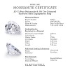 .5 Ct Pear Moissanite & .84 ctw Diamond Sunburst Halo Engagement Ring
