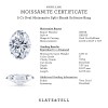 5 Ct Oval Moissanite Split Shank Solitaire Ring