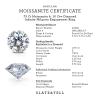 1 Ct Moissanite & .10 Ctw Diamond Infinity Milgrain Engagement Ring