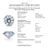 .80 Ctw Round Lab Diamond Statement Curved Band