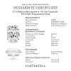 2 Ct Radiant Moissanite & .09 Ctw Diamond Hidden Halo Engagement Ring