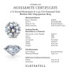 2 Ct Round Moissanite & 0.42 Ctw Lab DIamond Gala Hidden Halo Engagement Ring