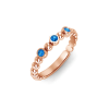 Alternating Three Birthstone Ring