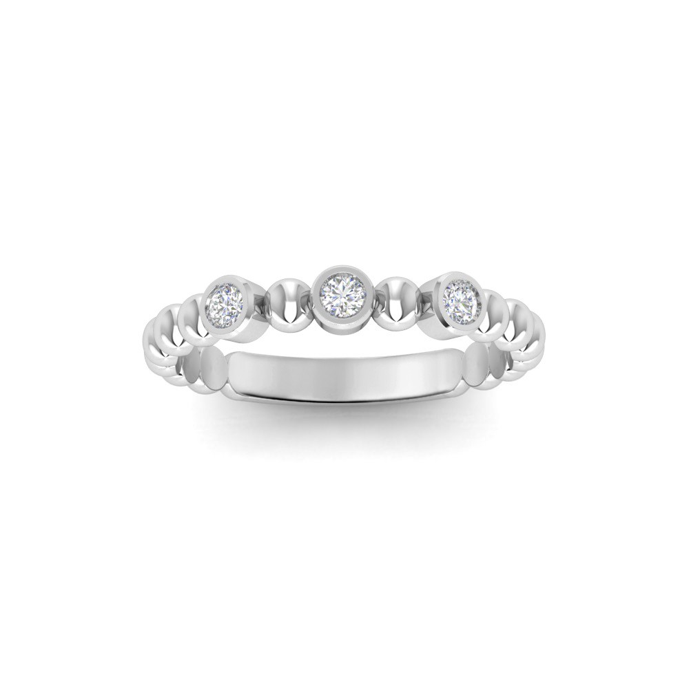 Alternating Three Diamond Ring