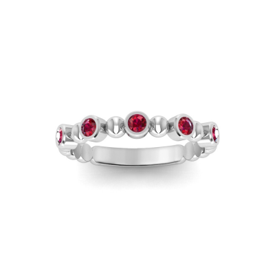 Alternating Five Birthstone Ring