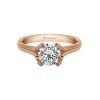 2 Ct Round Colorless Lab Diamond Oronsay Solitaire Engagement Ring