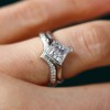 1.5 Ct Princess Moissanite Sanday Solitaire Engagement Ring