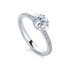 2 Ct Round Moissanite Cava Pave Engagement Ring