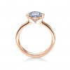 1 Ct Round Moissanite Cava Solitaire Engagement Ring