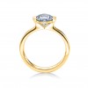 2 Ct Round Colorless Lab Diamond Cava Solitaire Engagement Ring