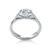 1.5 Ct Round Moissanite Eorsa Pav?Engagement Ring