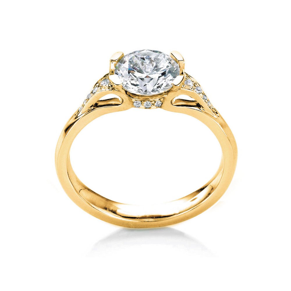 1 Ct Round Moissanite Eorsa Pav?Engagement Ring