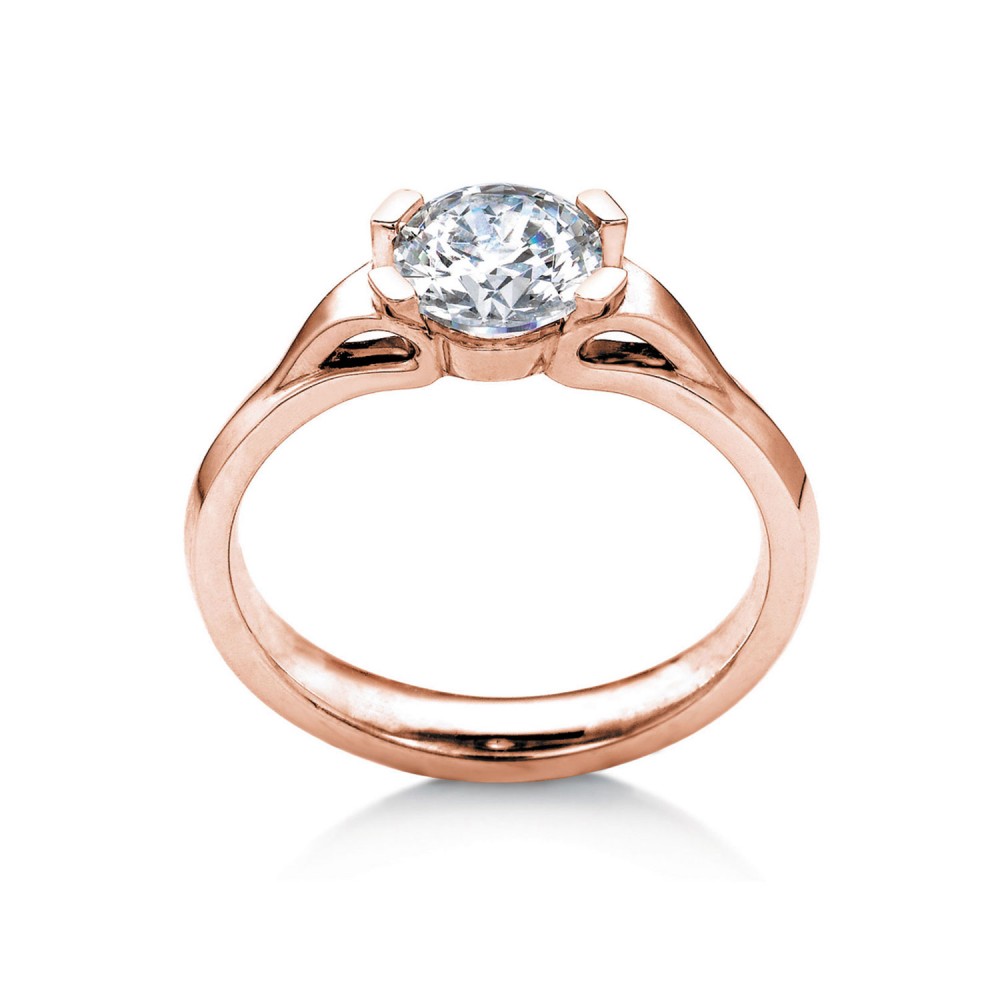 1.5 Ct Round Colorless Lab Diamond Eorsa Solitaire Engagement Ring