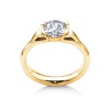 1 Ct Round Moissanite Eorsa Solitaire Engagement Ring