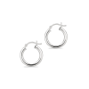 15mm Silver Hoop Earrings