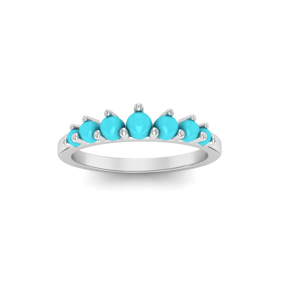 Graduated Turquoise Stacking Ring