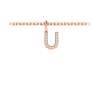 Pavé Letter Charm U