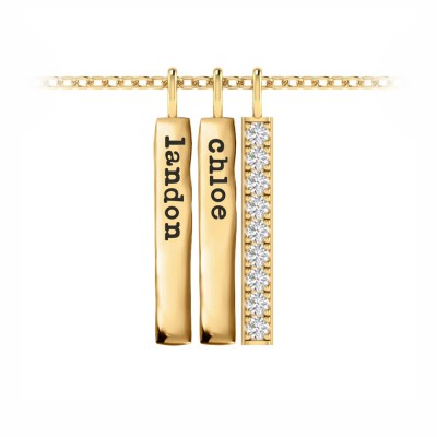 Diamond All Together Name Necklace