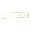 Yellow Gold Adjustable Cable Chain