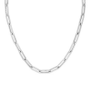 Large Gold Paperclip Necklace