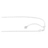 White Gold Adjustable Paperclip Chain